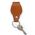 Firenze Round Key Chain Strap is made of Recycled Leather