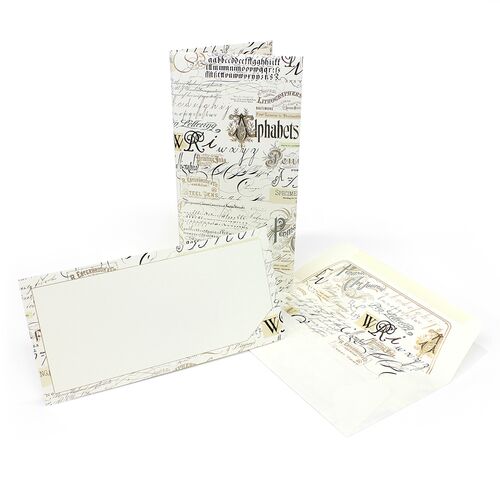 Calligraphy Card Portfolio Long